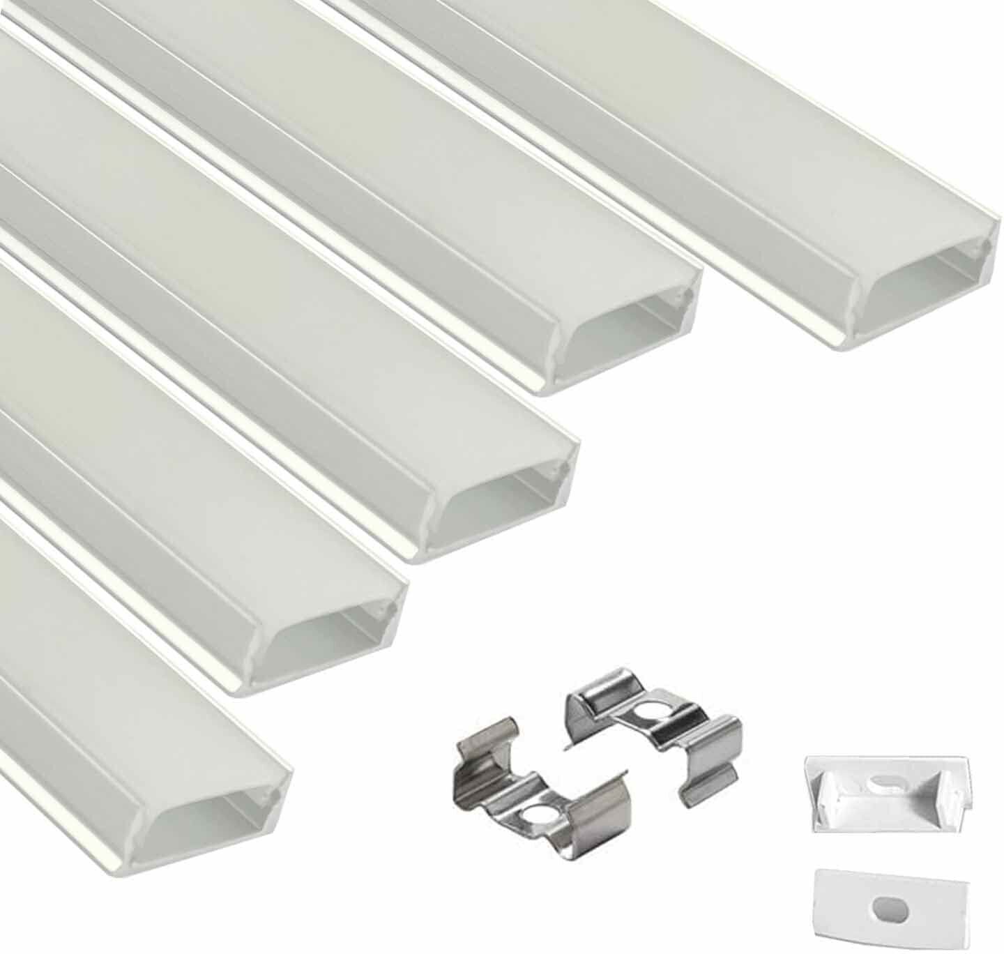 Rectangular Surface 1Meter Profile Channels Without LED Straight Linear(18x6mm) 0 W 1 cm Tube Light