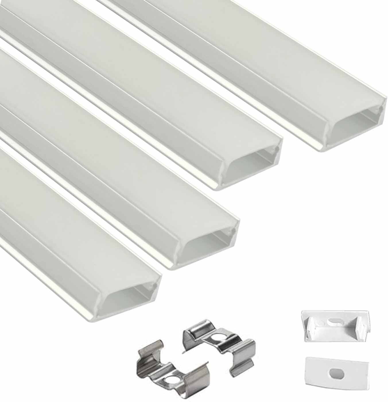 Surface 1 Meter Profile Channels Without LED Straight Linear (16x12mm) 0 W 1.6 cm Tube Light-image-46