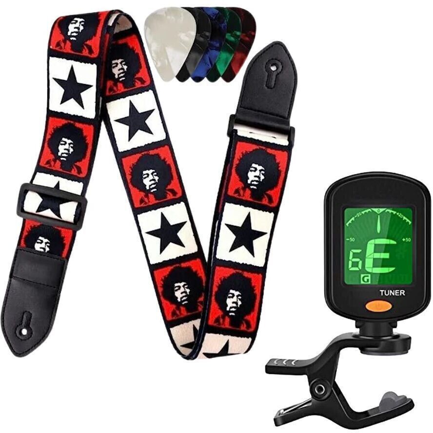amg music Digital Guitar Tuner with Guitar Belt Compatible with All Types of Guitars Automatic Digital Tuner-picture-10