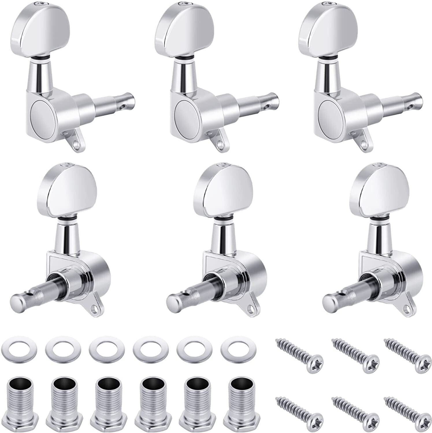 techblaze 6 Pieces Guitar String Tuning Pegs Tuner For Acoustic Guitar Manual Analog Tuner-picture-17