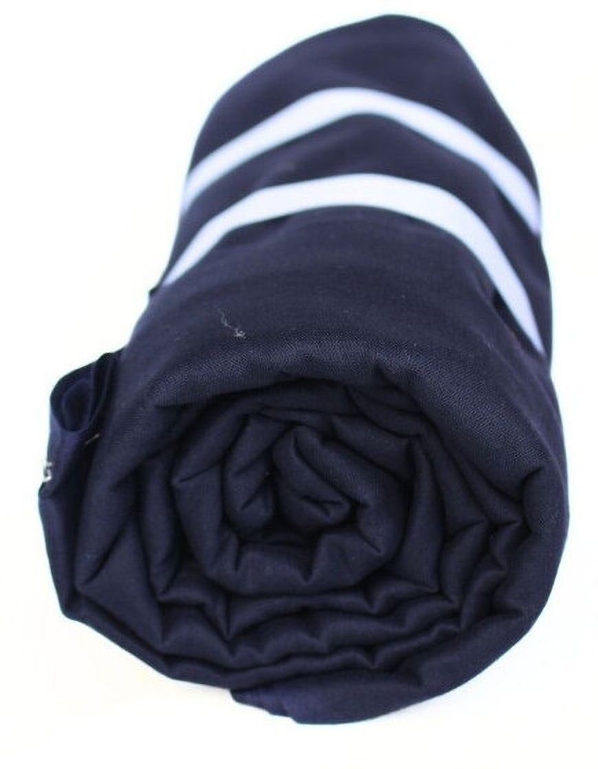 CHARKHI Midnight Blue 5 Meter FullVoile Turban for Men Unstich Solid Pagri