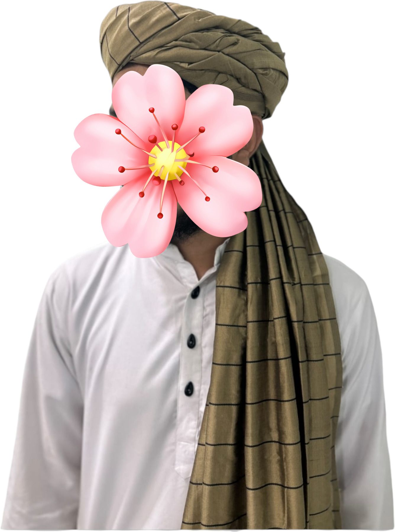 Afghani Amama Striped Dastar-picture-24