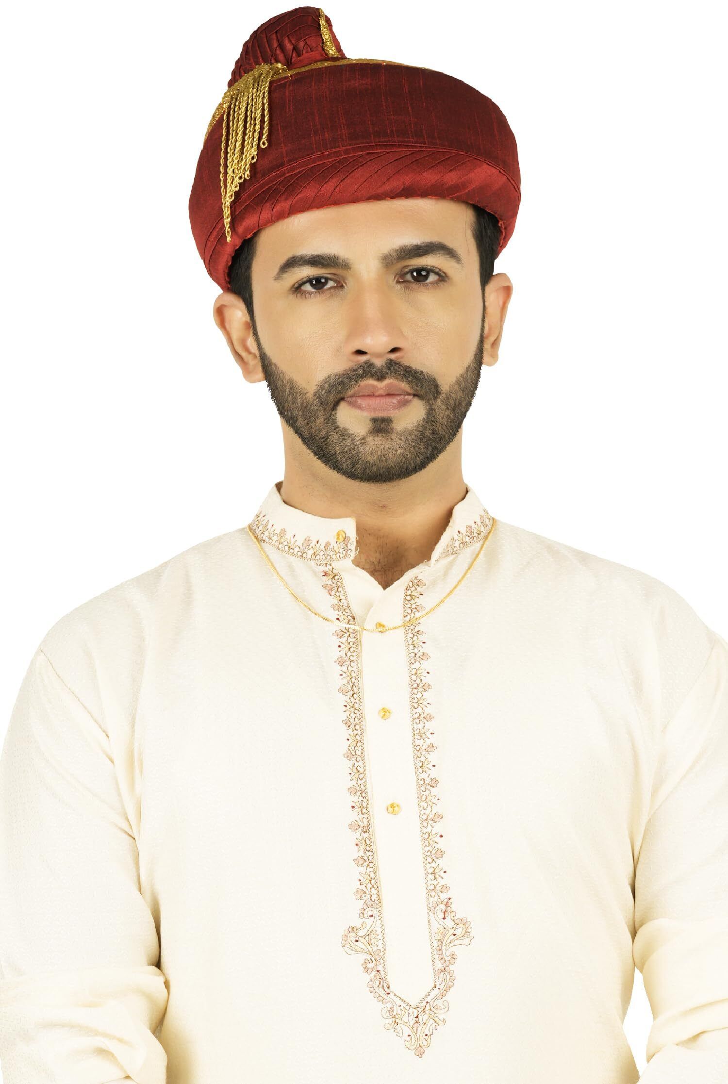 PRIYAKANT SAFAWALA Solid Pagri-image-42
