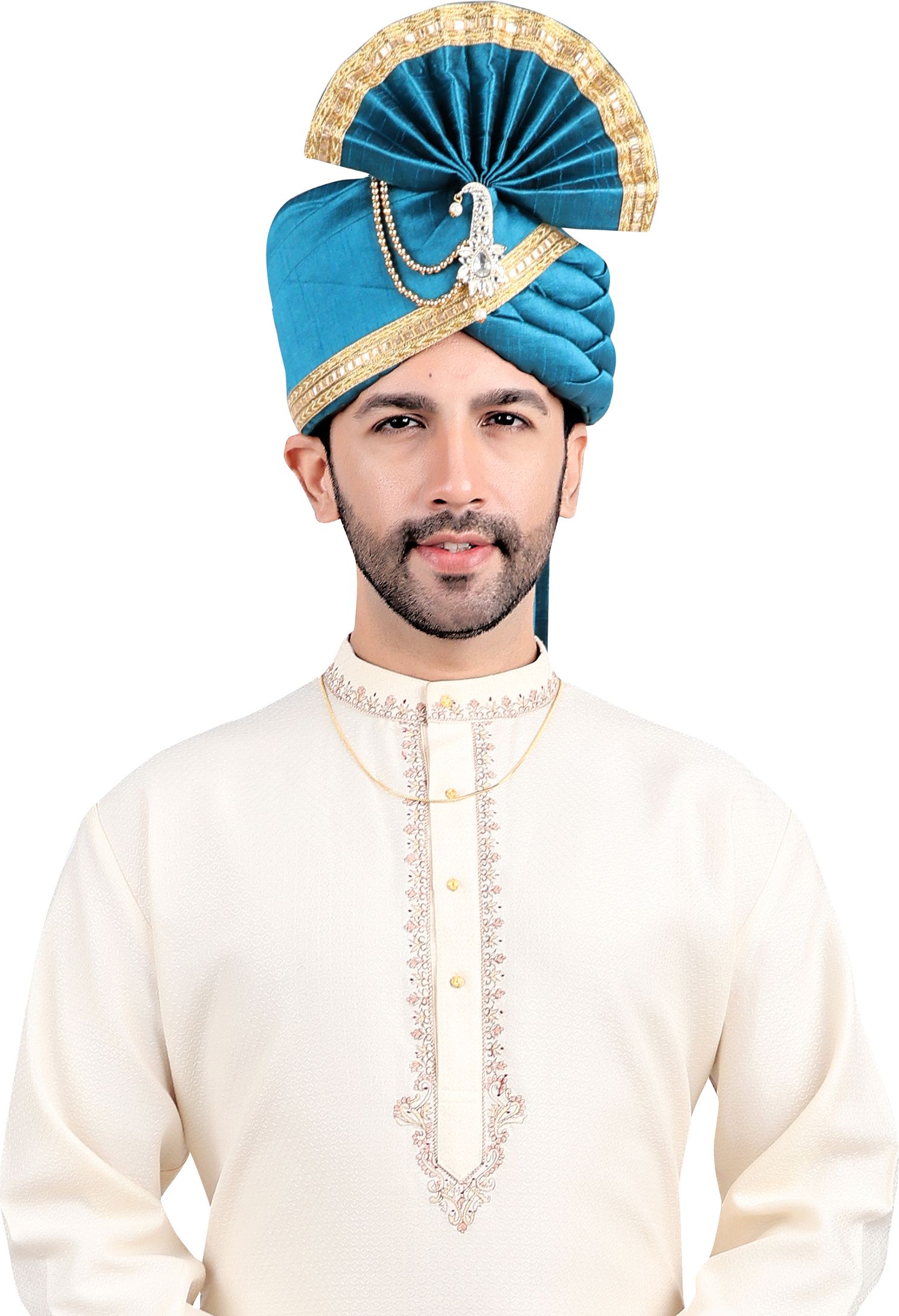 PRIYAKANT SAFAWALA Solid Pagri-image-33