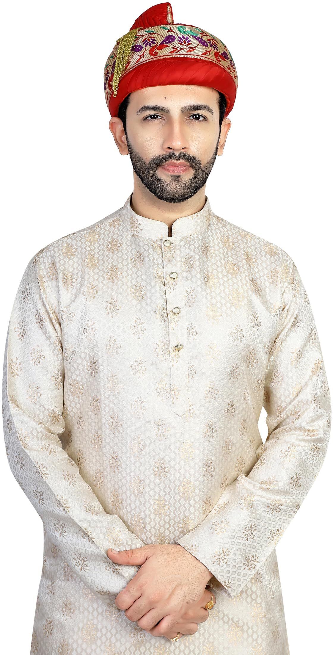 PRIYAKANT SAFAWALA Solid Pagri-image-48