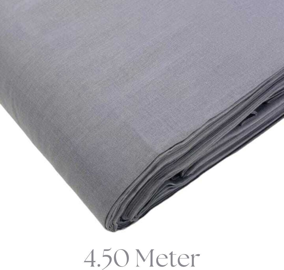 SARDAR EXCLUSIVE 4.50 Light Gray Medium Weight Soft Rubia Voile Pure Cotton Sikh Turban Pagri Solid Pagri-image-3