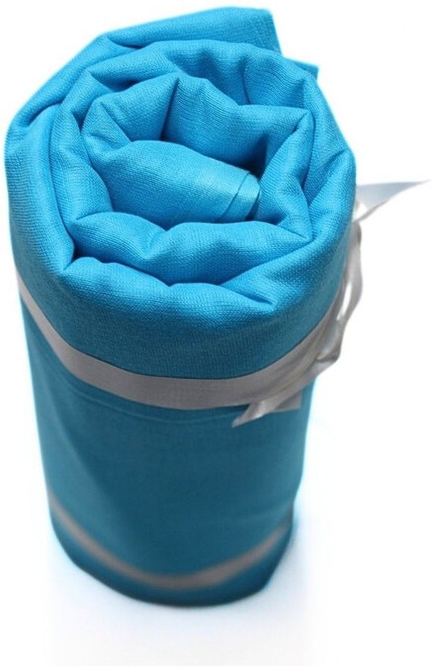 CHARKHI 6 Meter Sky Blue Pure Full Voile Punjabi Turban for Men Solid Pagri