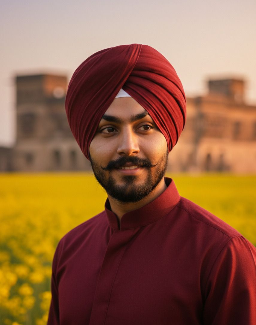 Waheguru enterprises Solid Pagri-picture-10