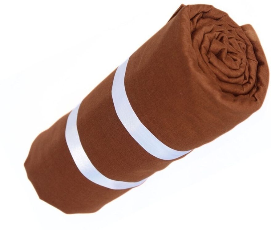 CHARKHI Brown 8 Meter 100% Full Voile Turban for Men Pure Cotton Solid Pagri-image-9