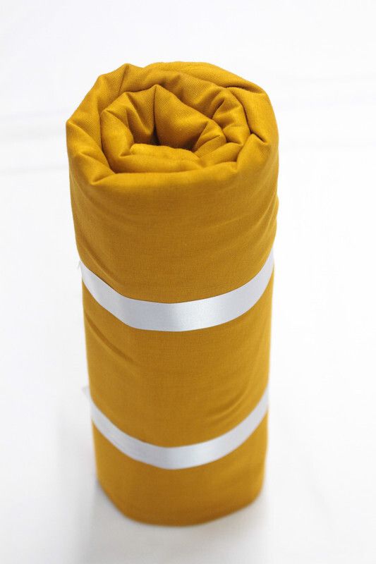 CHARKHI 7.5 Meter Mustard 100% Full Voile Cotton Turban for Men Solid Pagri-image-4