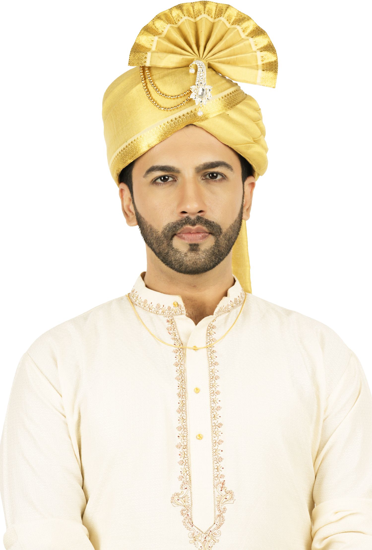 PRIYAKANT SAFAWALA Solid Pagri-image-35