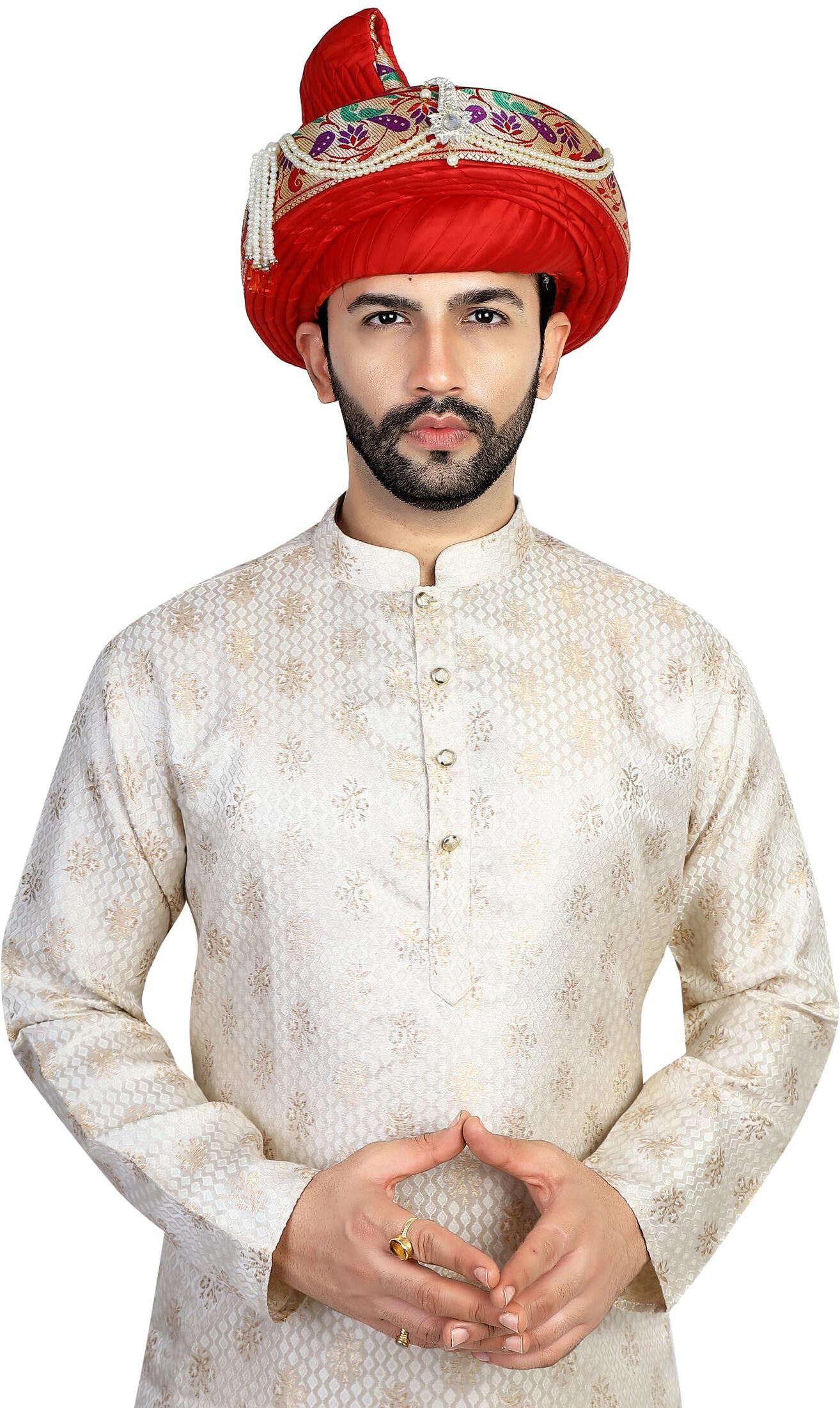 PRIYAKANT SAFAWALA Solid Pagri-image-40