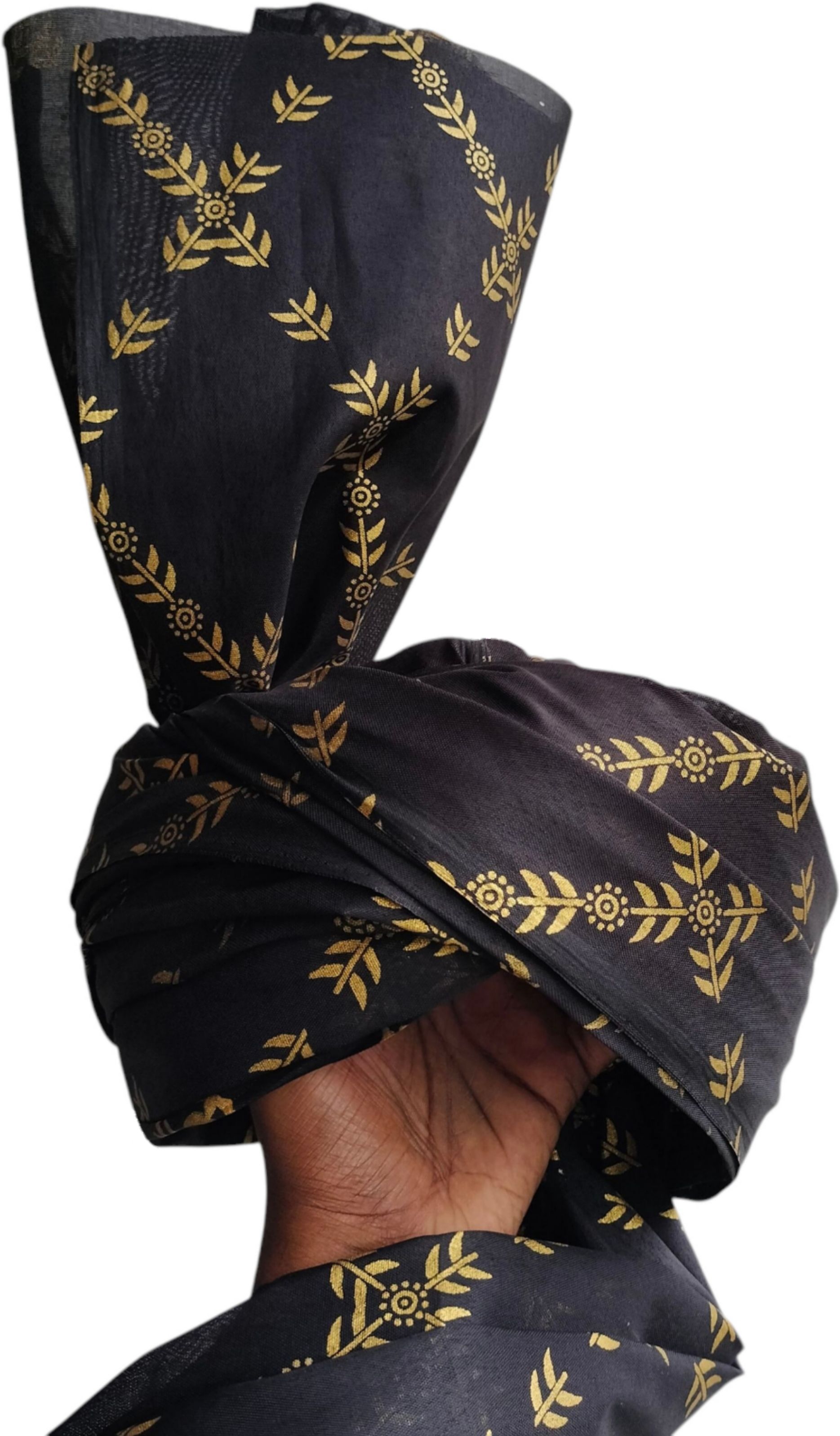 Imama Sharif Floral Print Pagri-picture-23