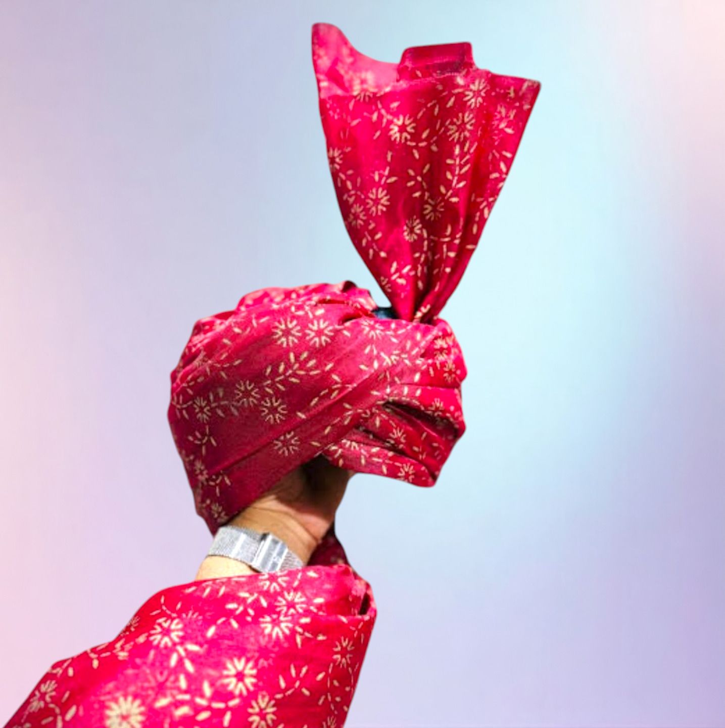 Imama Sharif Floral Print Pagri