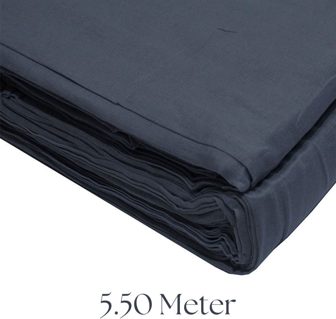 SARDAR EXCLUSIVE 5.50 Dark Gray Medium Weight Soft Rubia Voile Pure Cotton Sikh Turban Pagri Solid Pagri-image-33