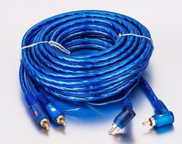 UniqonTV-out Cable 5 Mtr. Car Stereo Amplifier 2 RCA Male To Male Plug Audio Video Copper Lid Cable-image-9