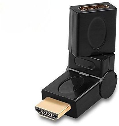 Akwor TV-out Cable Gold Plated 360 Degree Swivel HDMI Male to Female Port Saver Adapter LED-image-27