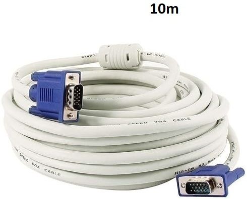 Kebilshop TV-out Cable 10 Mtr VGA Male to VGA Male Cable 15 Pin for Projector, Laptop, CCTV, Computer-image-17