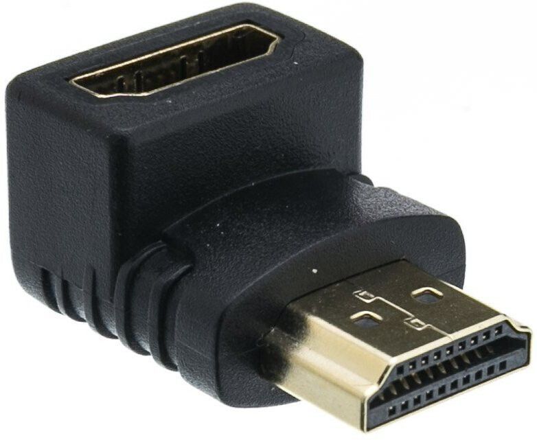 Akwor TV-out Cable L Shape Gold Plated 90 Degree Right Angle HDMI Male to Female Adapter-Black-image-43