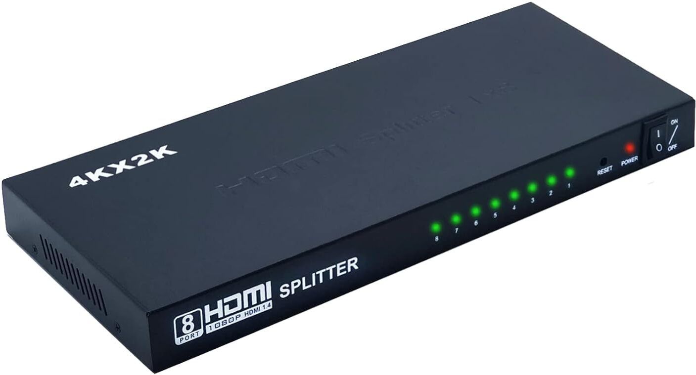 BlackBoost TV-out Cable HDMI 2.0 Splitter 1x8 – 4K UHD HDMI Switch 1 Input to 8 Output-image-38