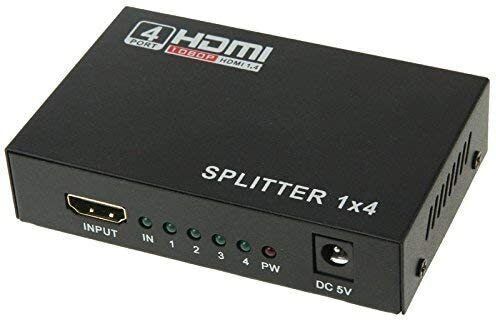 Akwor TV-out Cable HDMI Splitter 1 In 4 Out 4-Port Full HD 1080P with 3D Video Support-image-32
