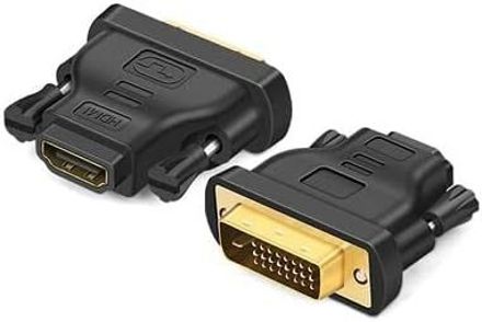 Etzin DVI to HDMI Adapter DVI Male to HDMI Female Converter USB Adapter-image-1