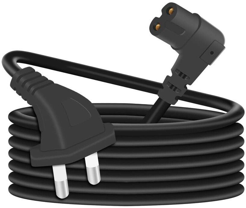 FOX MICROTV-out Cable 90 Degree Angled 2-Prong to L-Shaped Cord for Samsung Philips Toshiba LG Sony TV-image-2