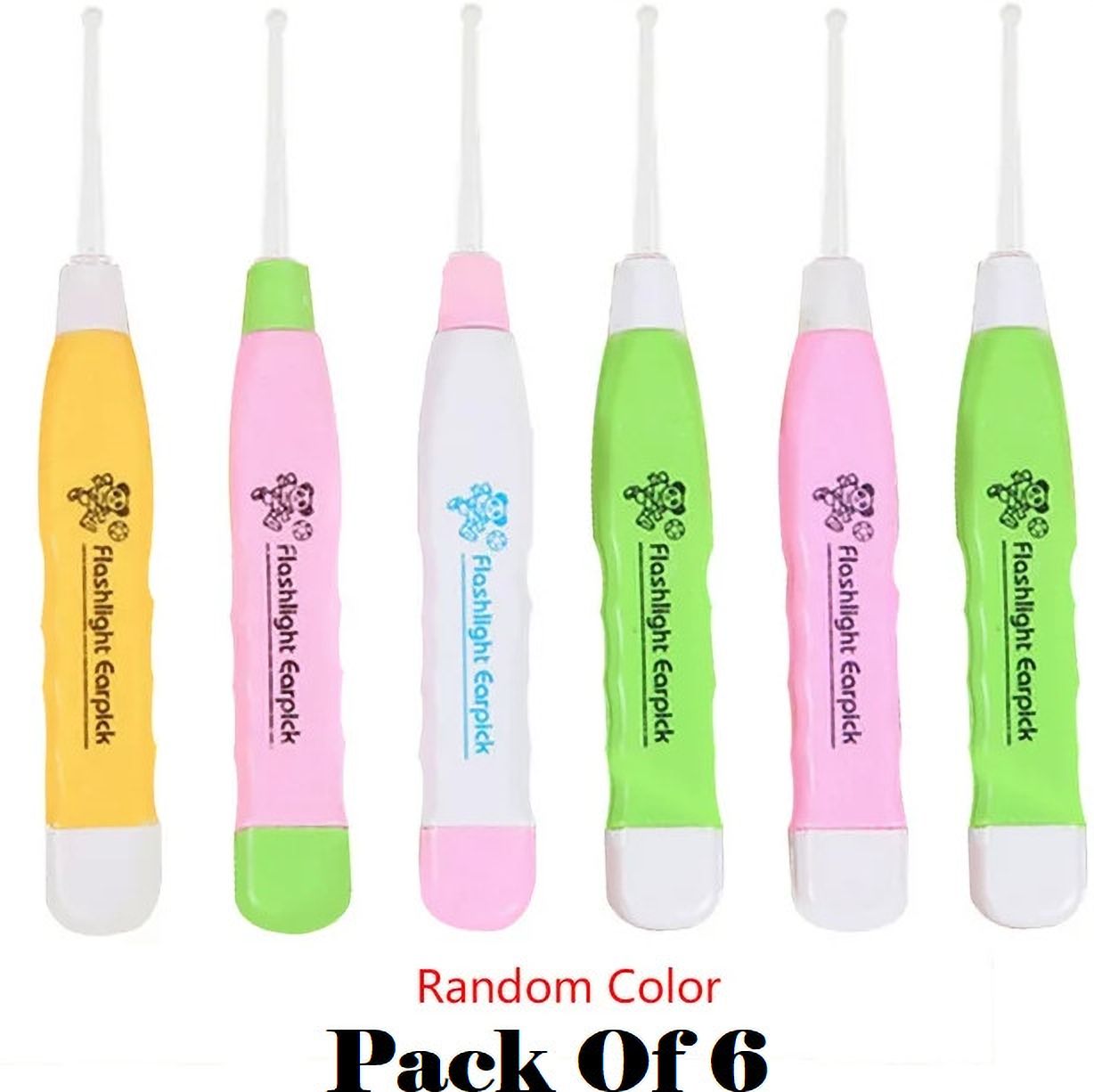 (6Pcs) Led Ear Cleaner Lighted Earpick Safety Cleaner Tool Flashlight Earpick-image-8