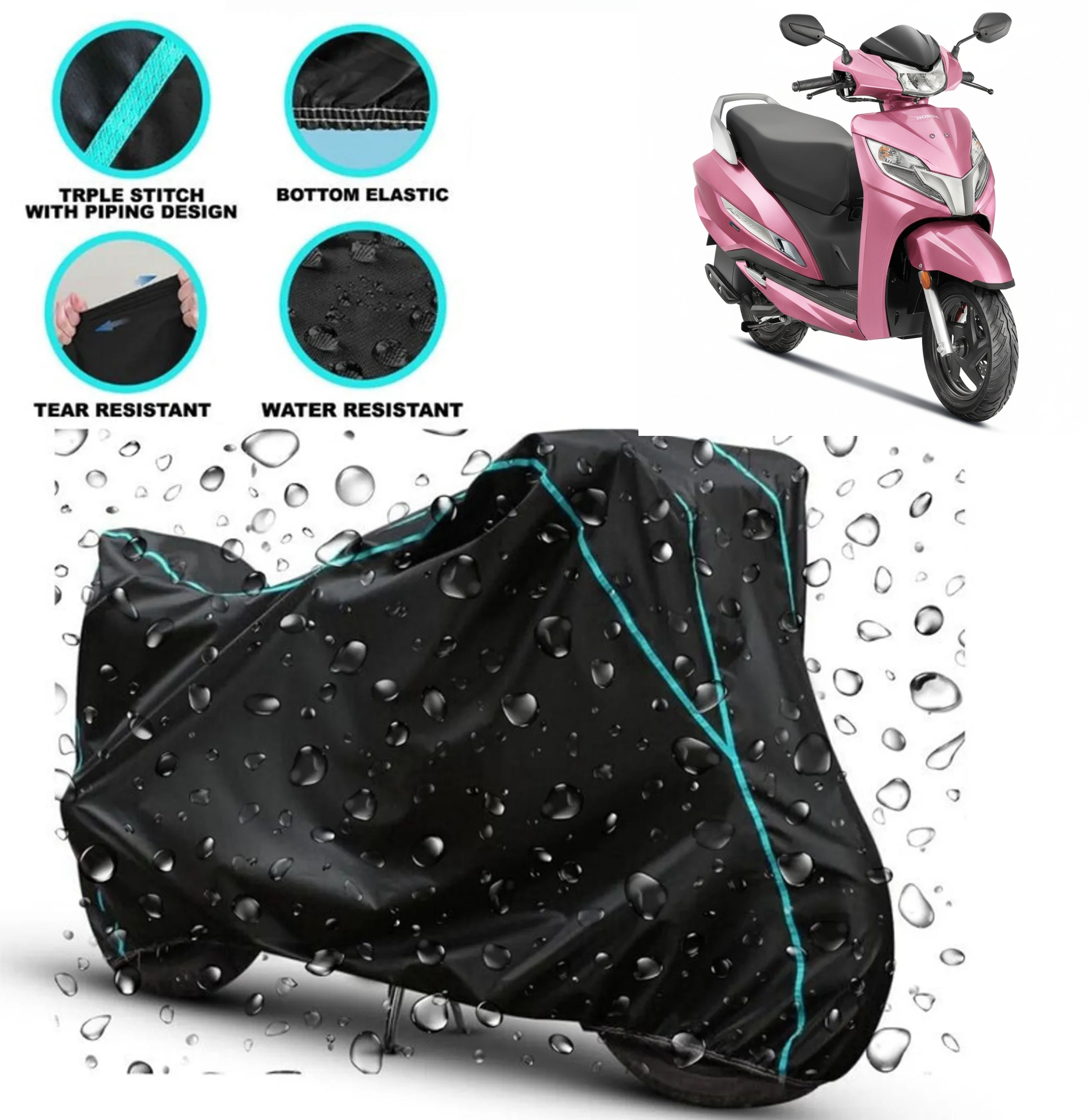 waterproof two wheeler cover for honda