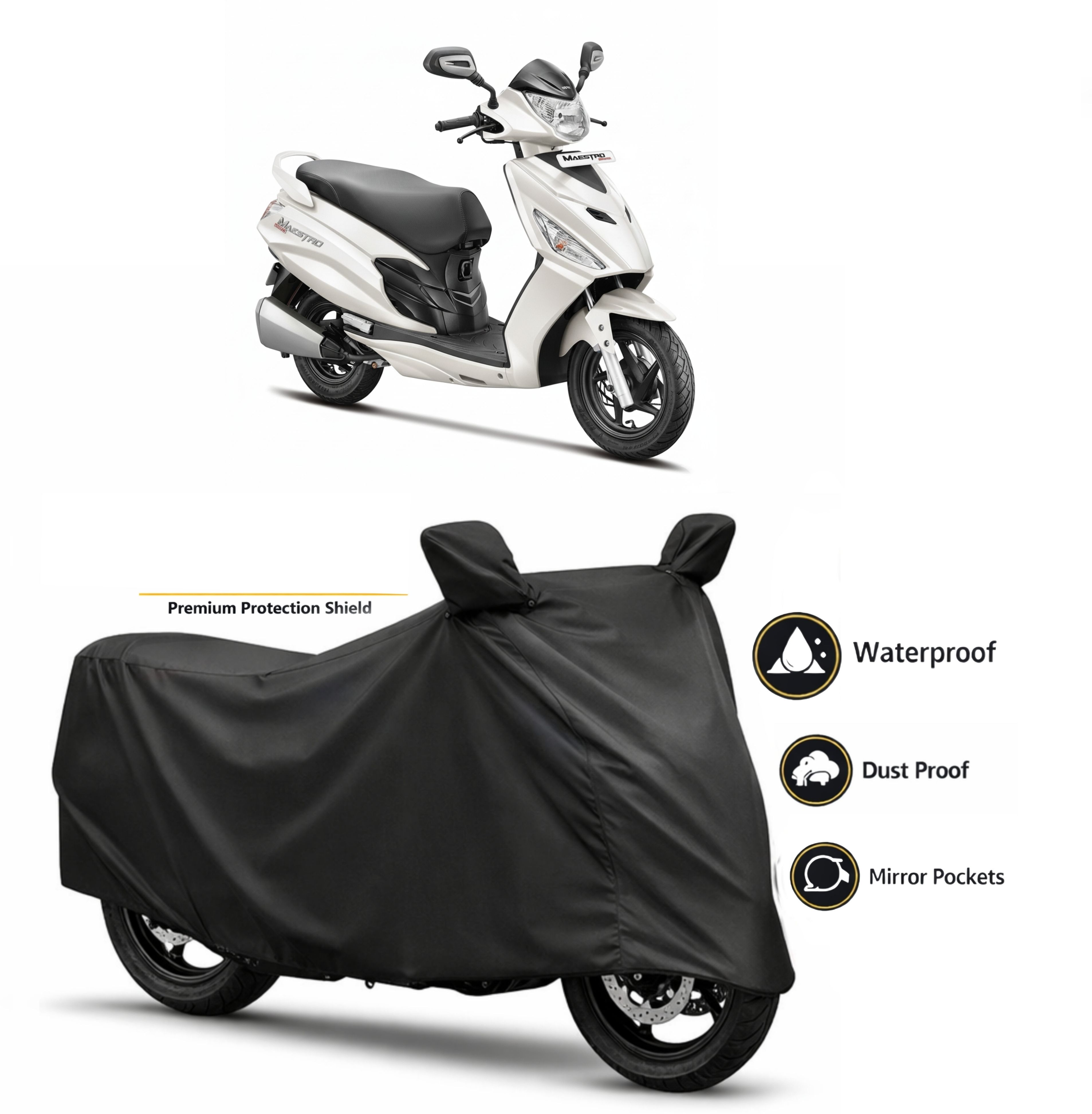 waterproof two wheeler cover for universal for bike