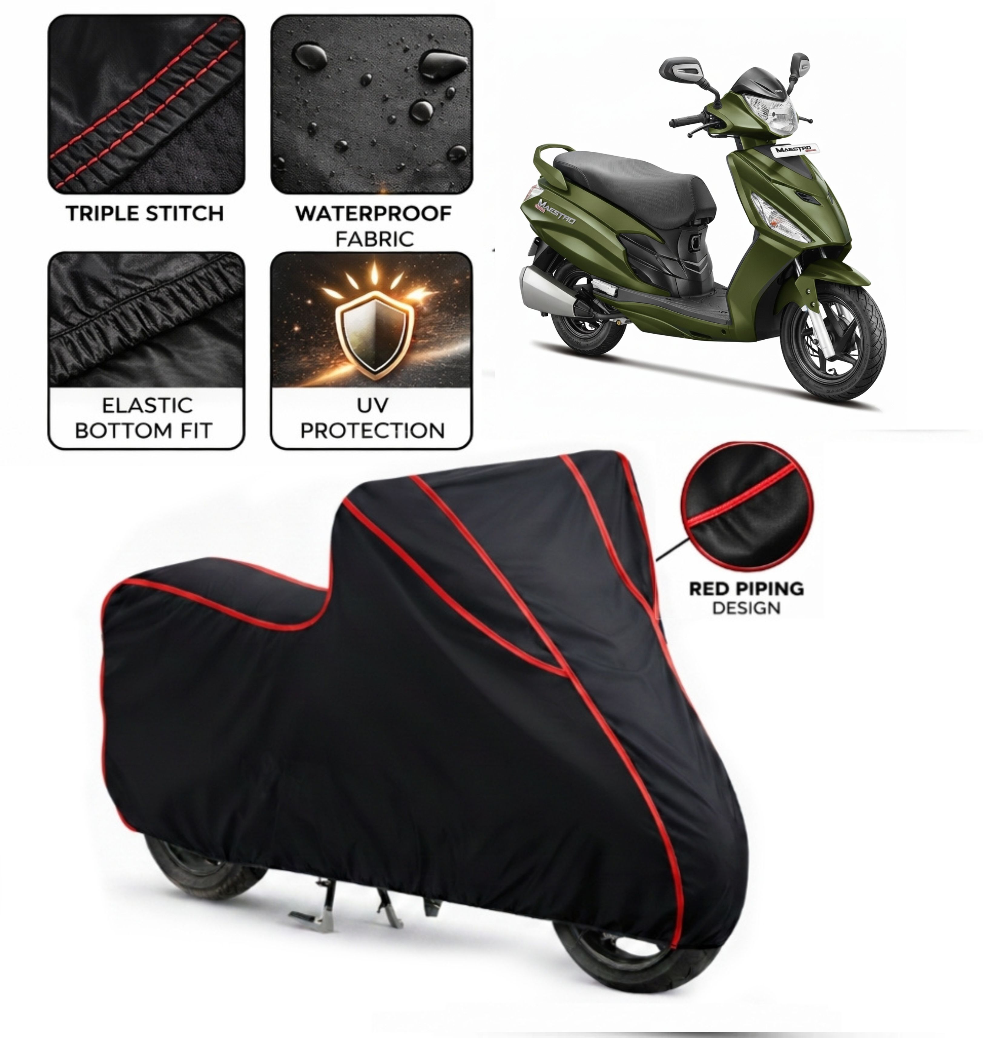 waterproof two wheeler cover for universal for bike