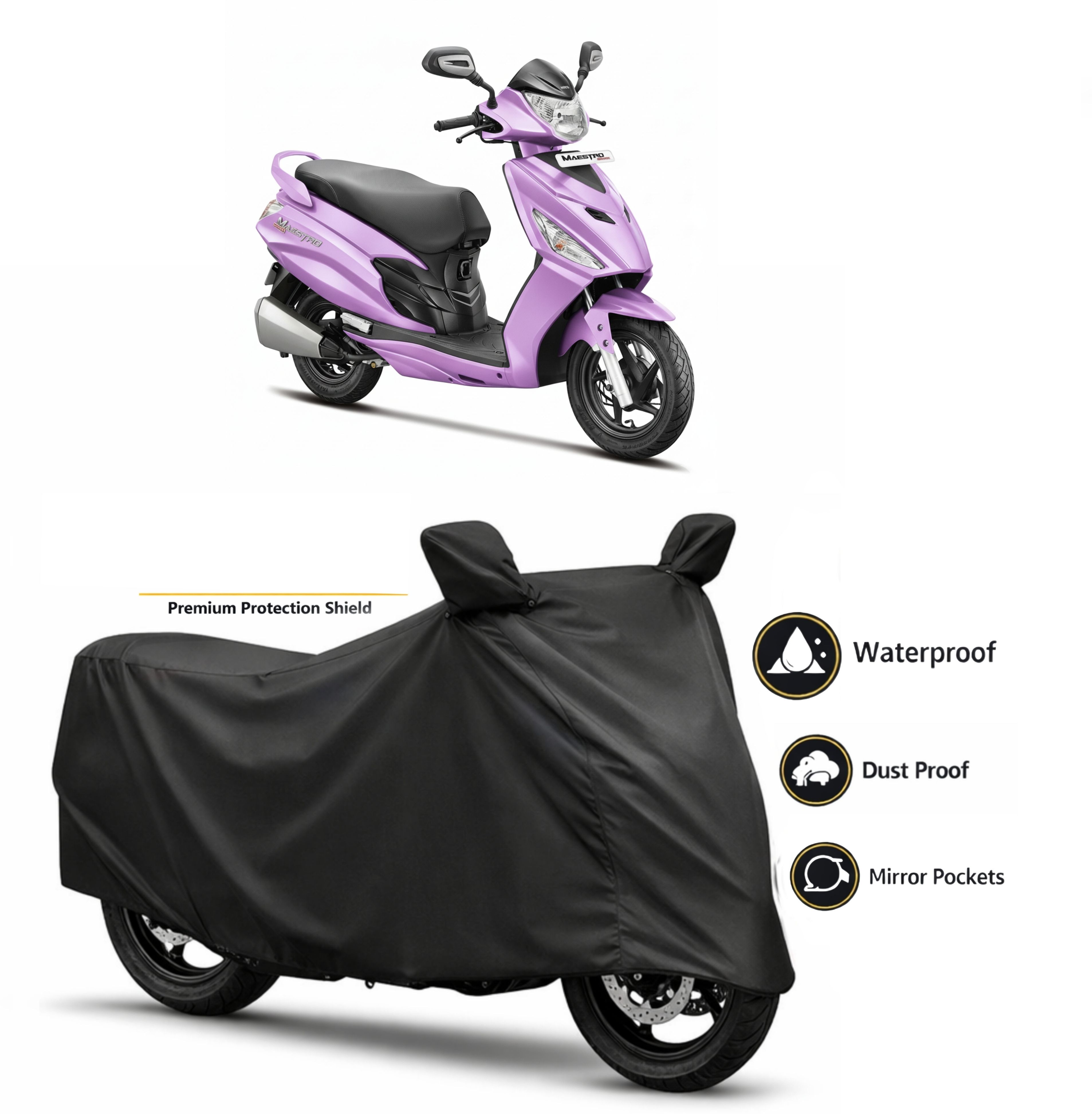 waterproof two wheeler cover for hero