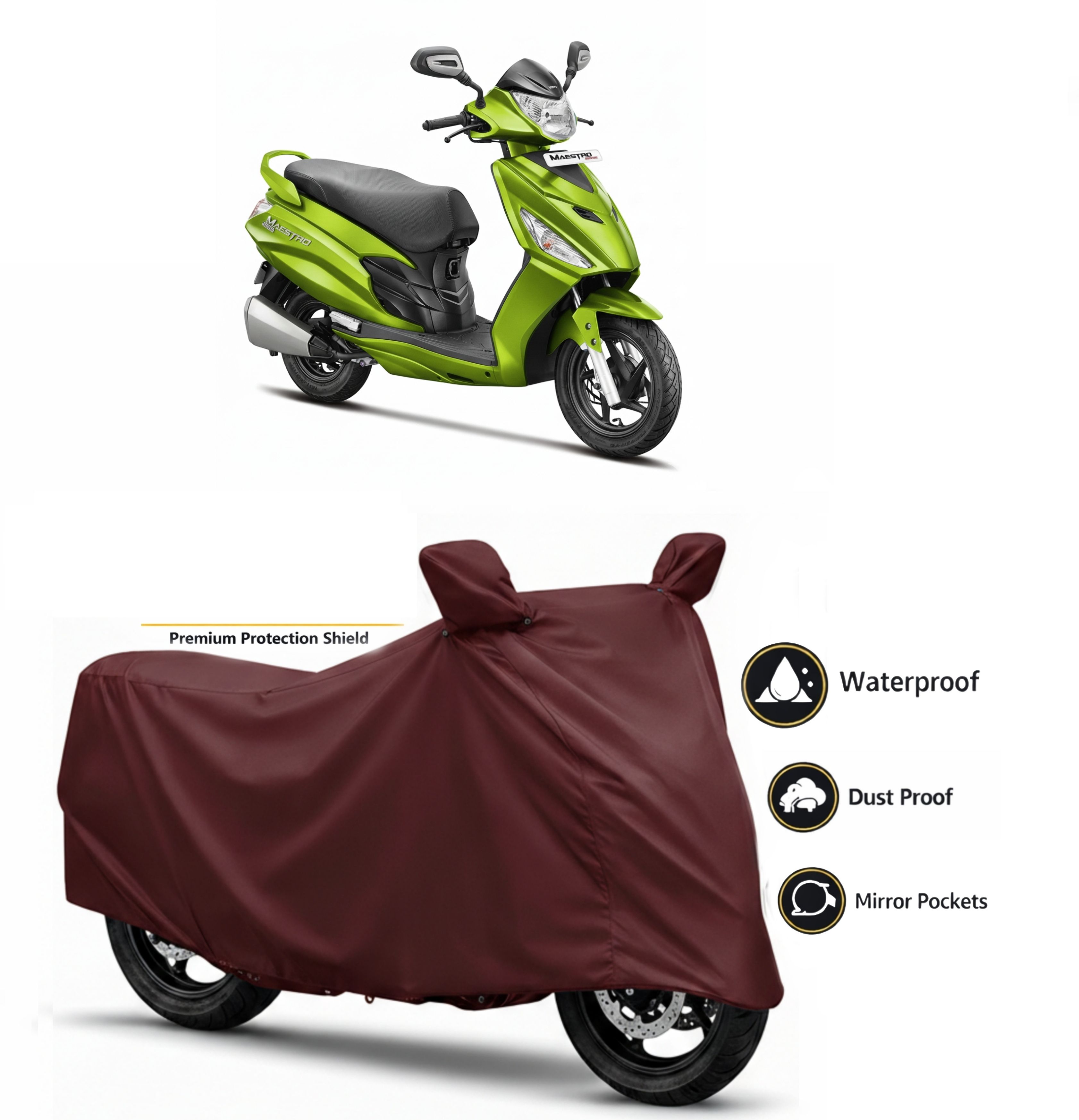 waterproof two wheeler cover for universal for bike