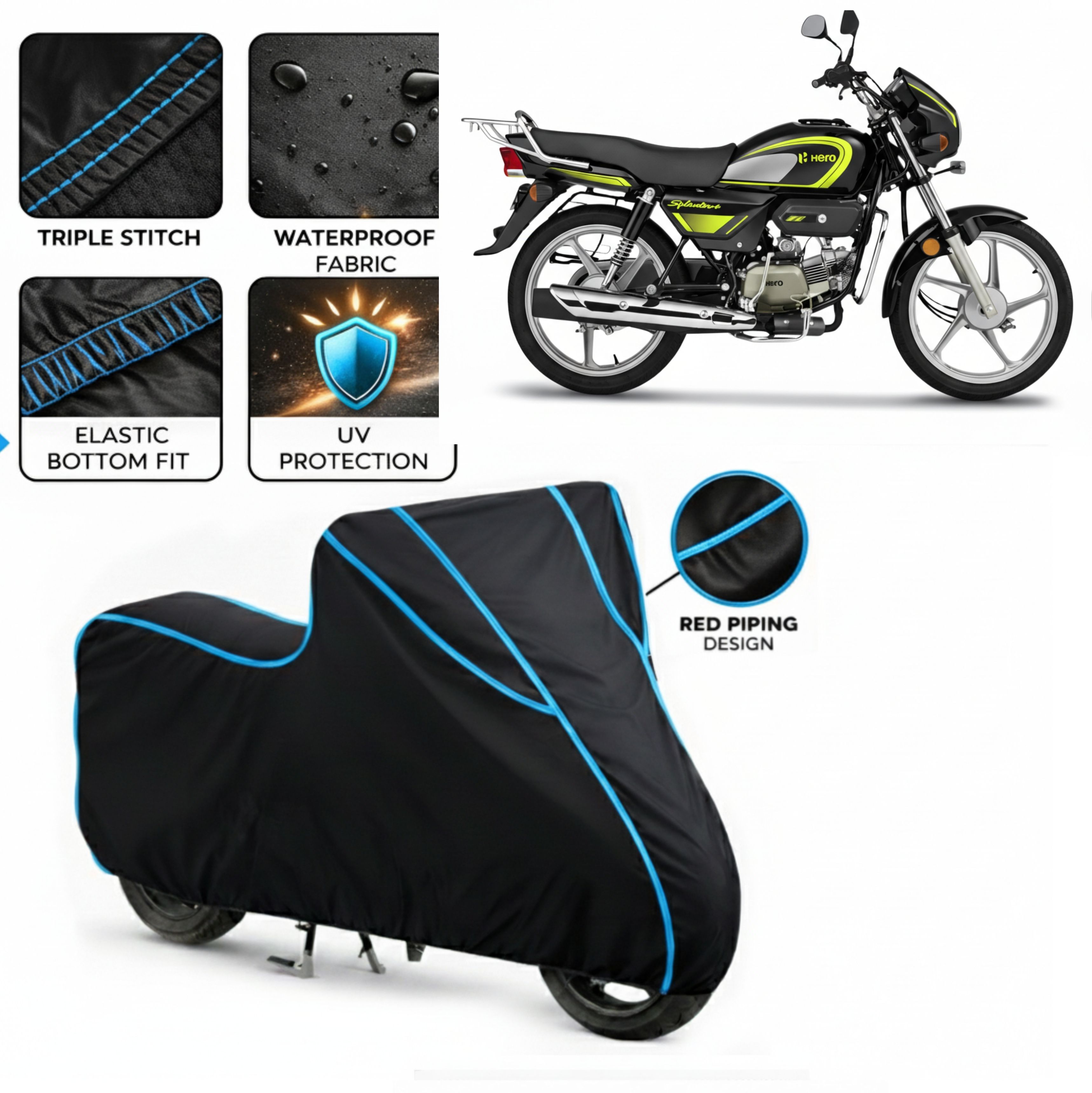 Waterproof Two Wheeler Cover for Hero-image-21