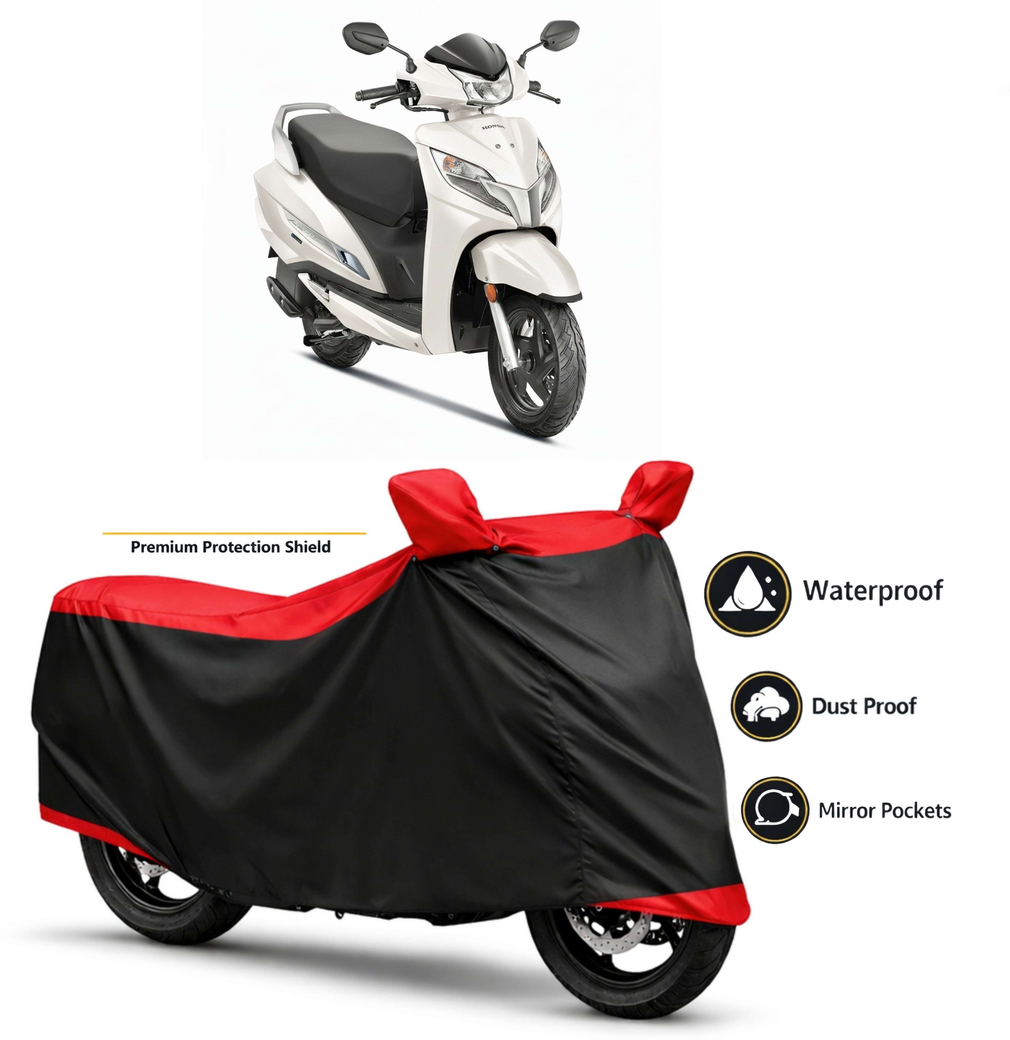 waterproof two wheeler cover for honda