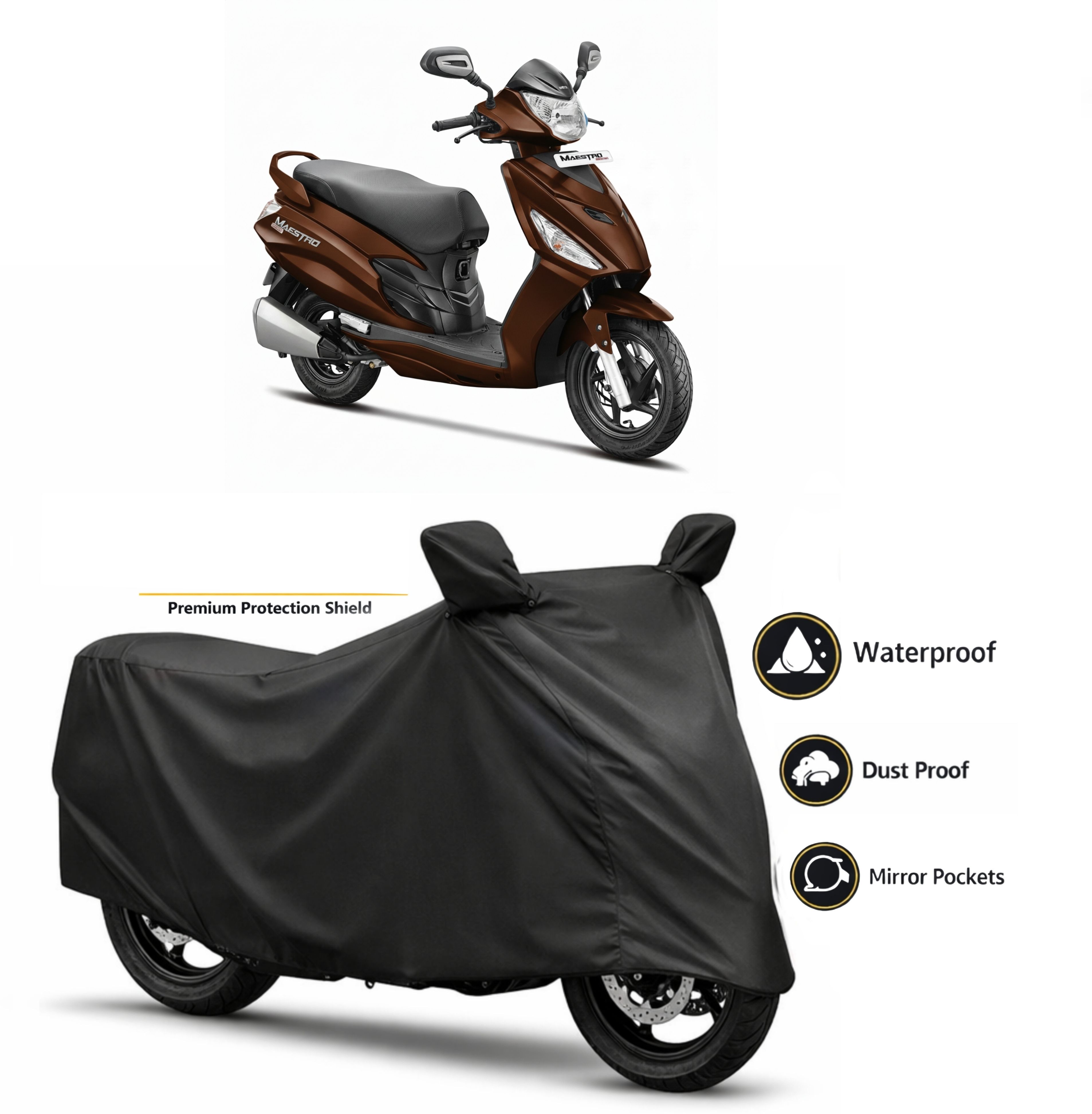 waterproof two wheeler cover for hero
