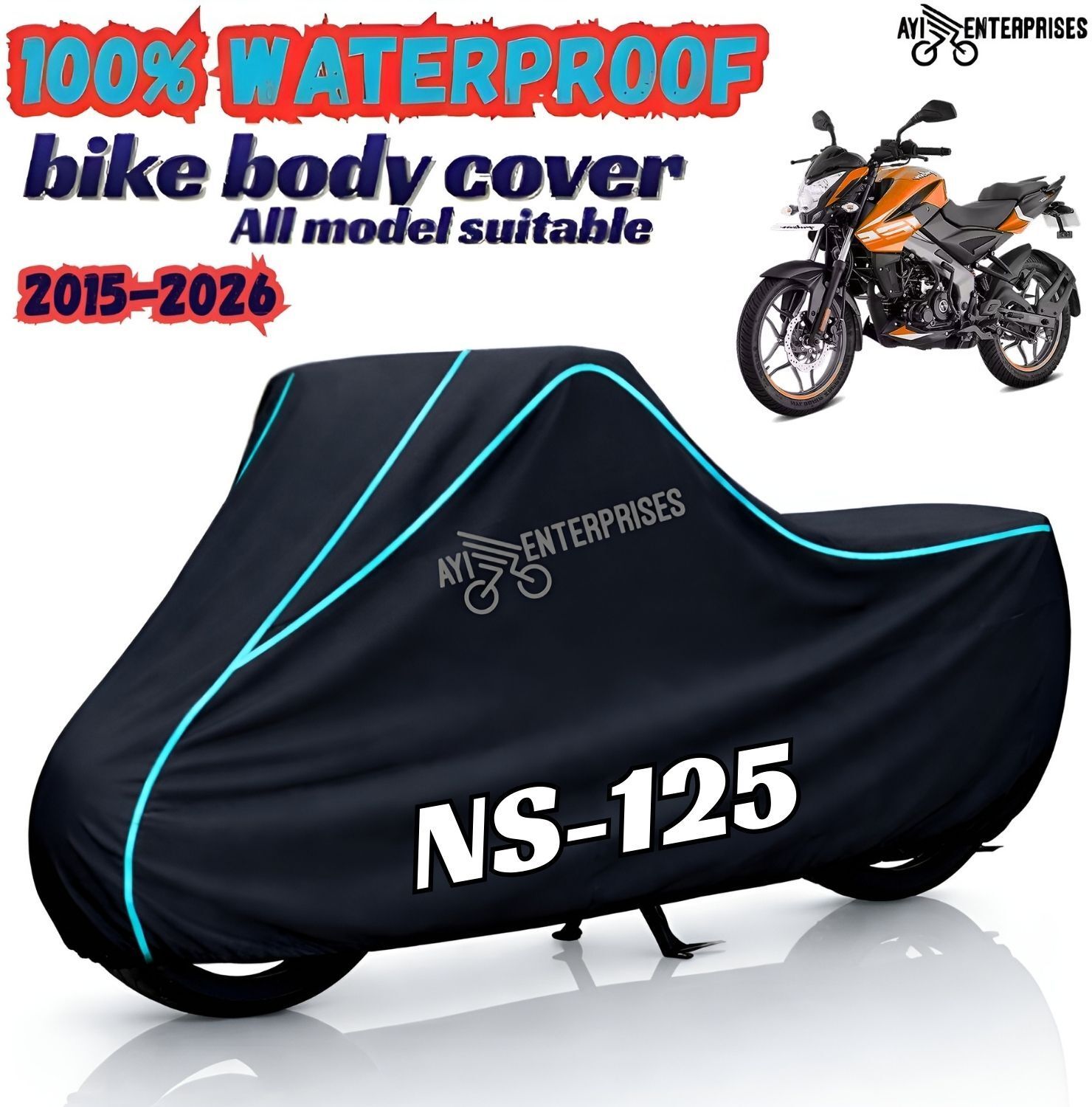 Waterproof Two Wheeler Cover for Bajaj-image-49