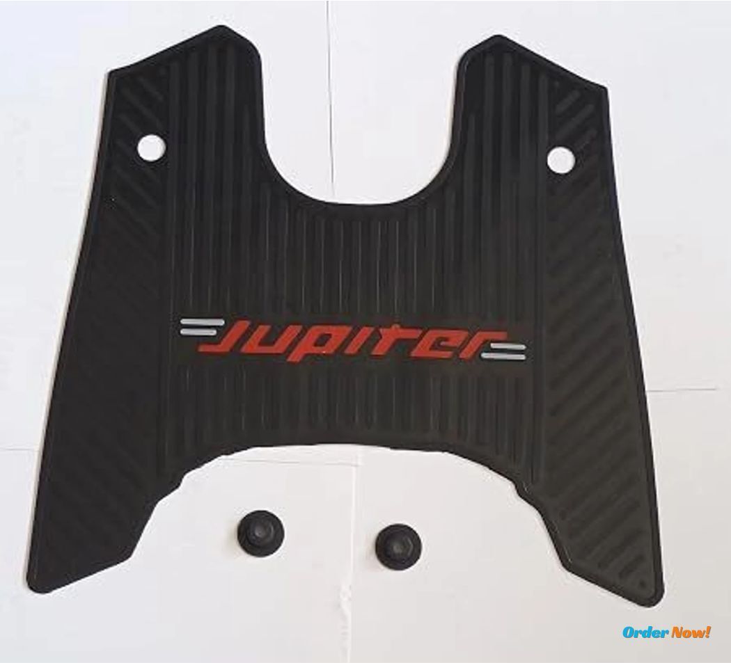 TVS Jupiter Rubber Floor Mat | Waterproof Anti-Skid Footboard Mat TVS Jupiter Two Wheeler Mat-image-48
