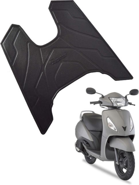 Jupiter Old Scooter/Scooty Foot Mat Rubber Floor Mat (Black) TVS Jupiter Two Wheeler Mat-image-48
