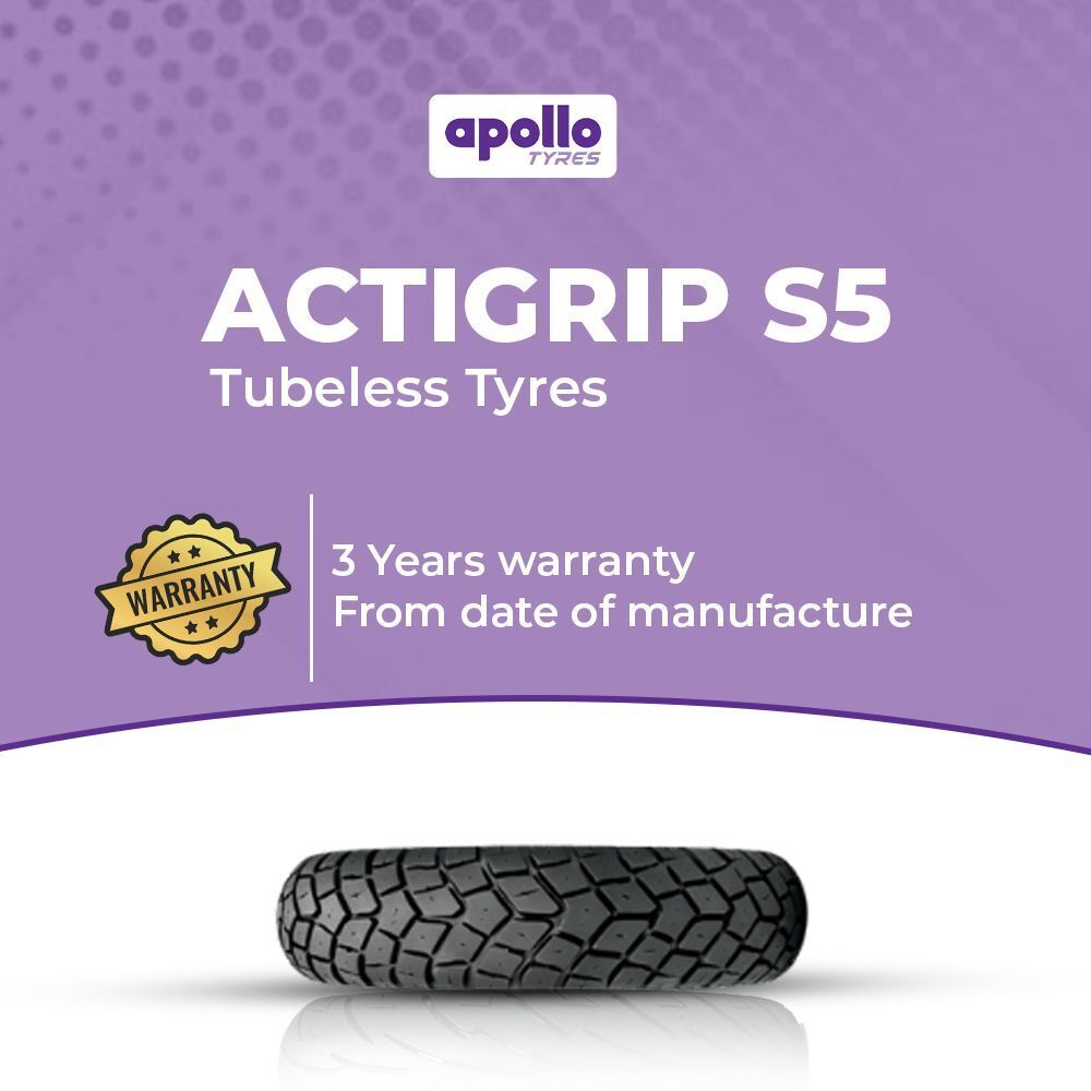90/100-10 53P ACTIGRIP AG S5 01 90/100-10 Front & Rear Two Wheeler Tyre-image-22