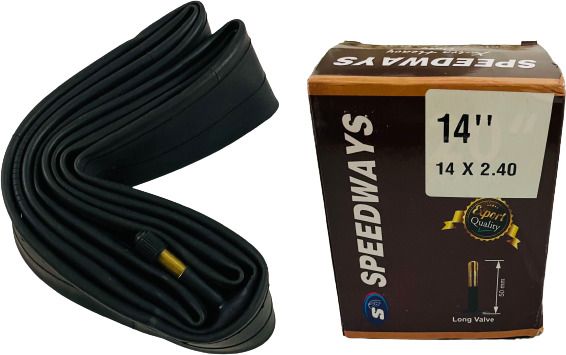 Cycle Tube 14 X 2.40 Schrader Valve 14T Bicycle Tube Long Valve 50MM Schrader Moulded Tube For 14 X 2.35, 14 X 2.40-image-45