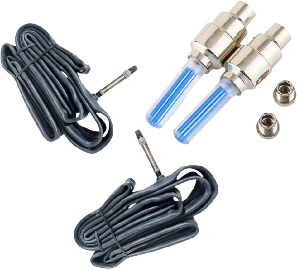 najif Hartex 26 x 1.75/1.95/2.125 Bicycle Tube Pack of 2 + Valve Light Set Sports For Fits 26 x 1.75, 26 x 1.95 & 26 x 2.125 tyres-picture-24