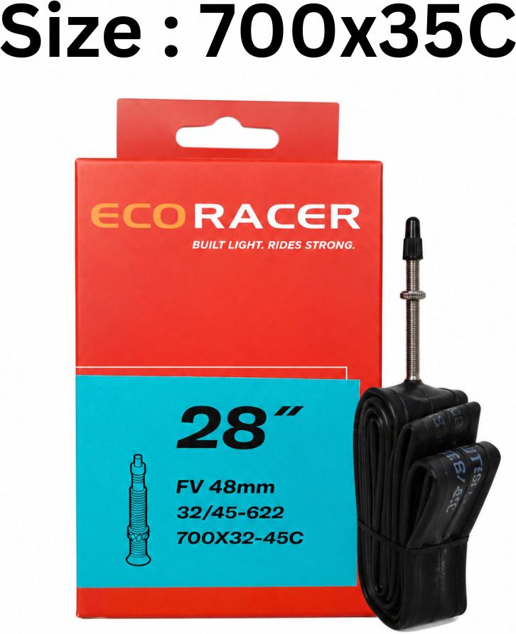 `ECORACER Tube For Bicycle 700x35C Presta Valve 48mm Premium Butyl Rubber Inner Tube For Bicycle-image-49