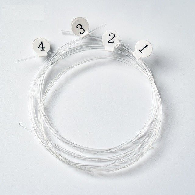 4 Nylon Ukulele Strings Set Replacement Ukulele Strings True Tone for Soprano, Concert, Tenor, 1-A,2-E,3-C,4-G – White Concert Ukelele Strings-image-39