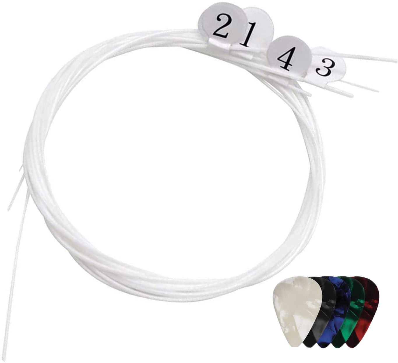 Ukulele String Set for Soprano, Concert, Tenor,1-A,2-E,3-C,4-G Nylon Strings Concert Ukelele Strings-image-13