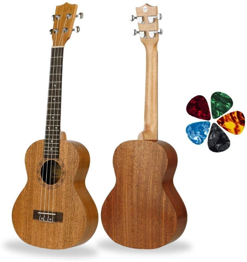 26 INCH Tenor Size Ukulele Mahogany Wood Body Ukulele With Picks For Beginners Tenor Ukulele-image-14