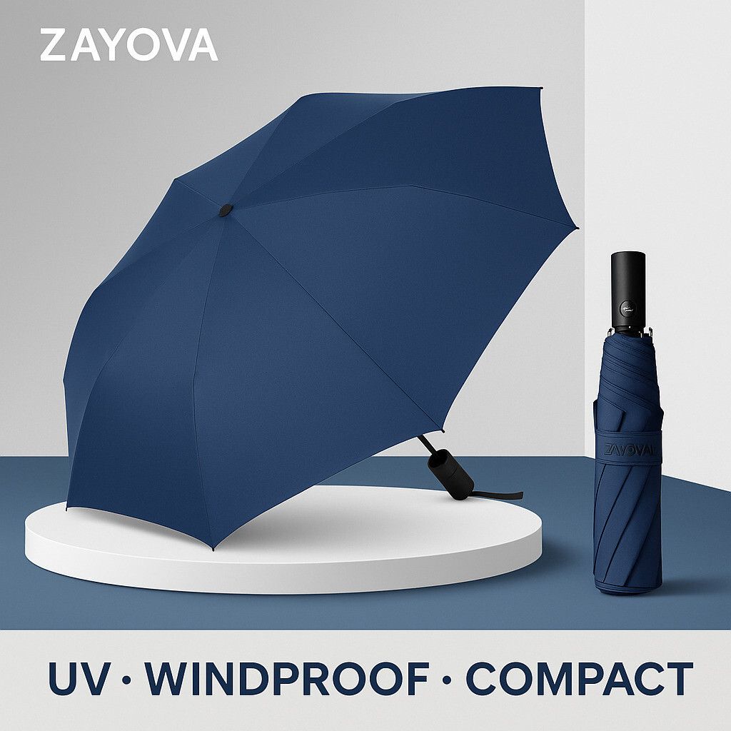 UV-Pro Travel Umbrella | Compact Auto Open-Close Waterproof Stylish Use Umbrella