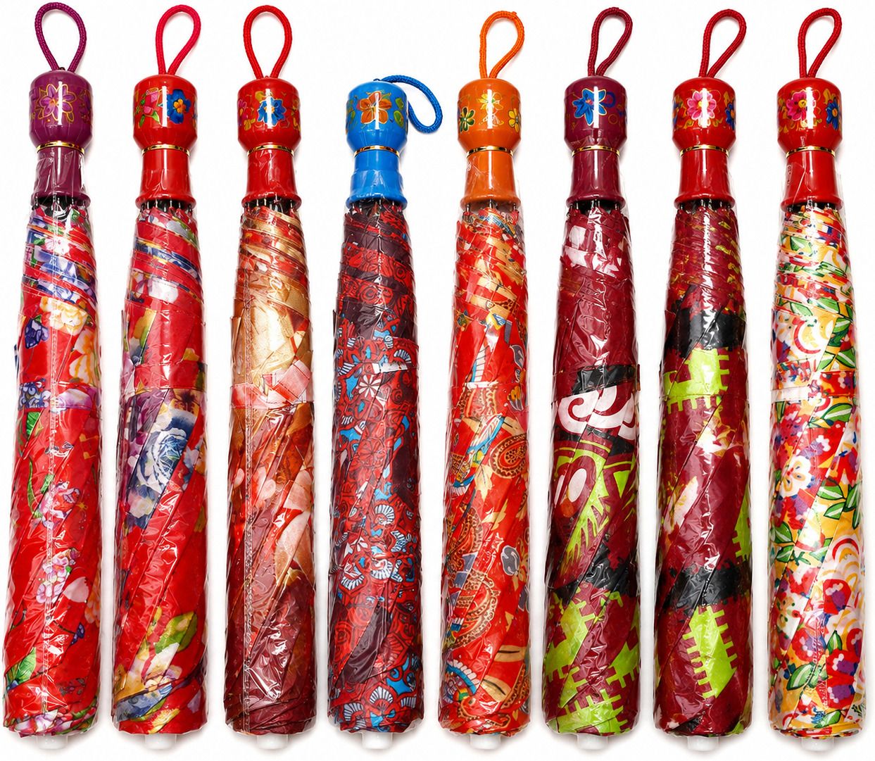 2 Fold Printed Rain and Sun Manual Umbrella-image-15