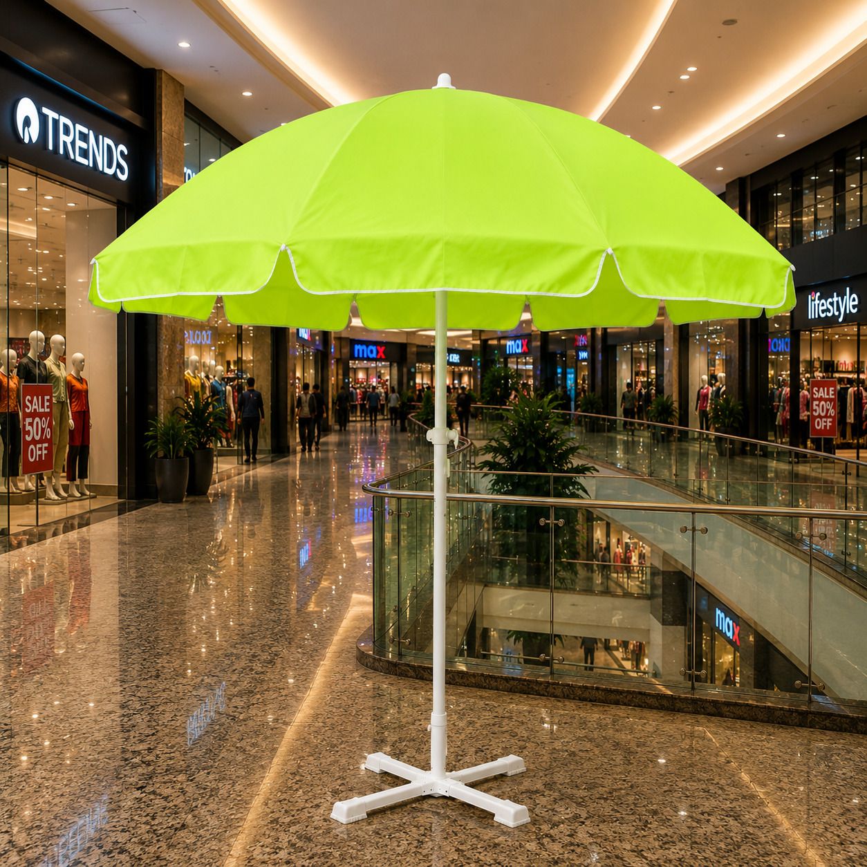 green bird Garden Umbrella With Stand 7ft Outdoor Big size Umbrella for Shop,Garden SA10 Umbrella-picture-16
