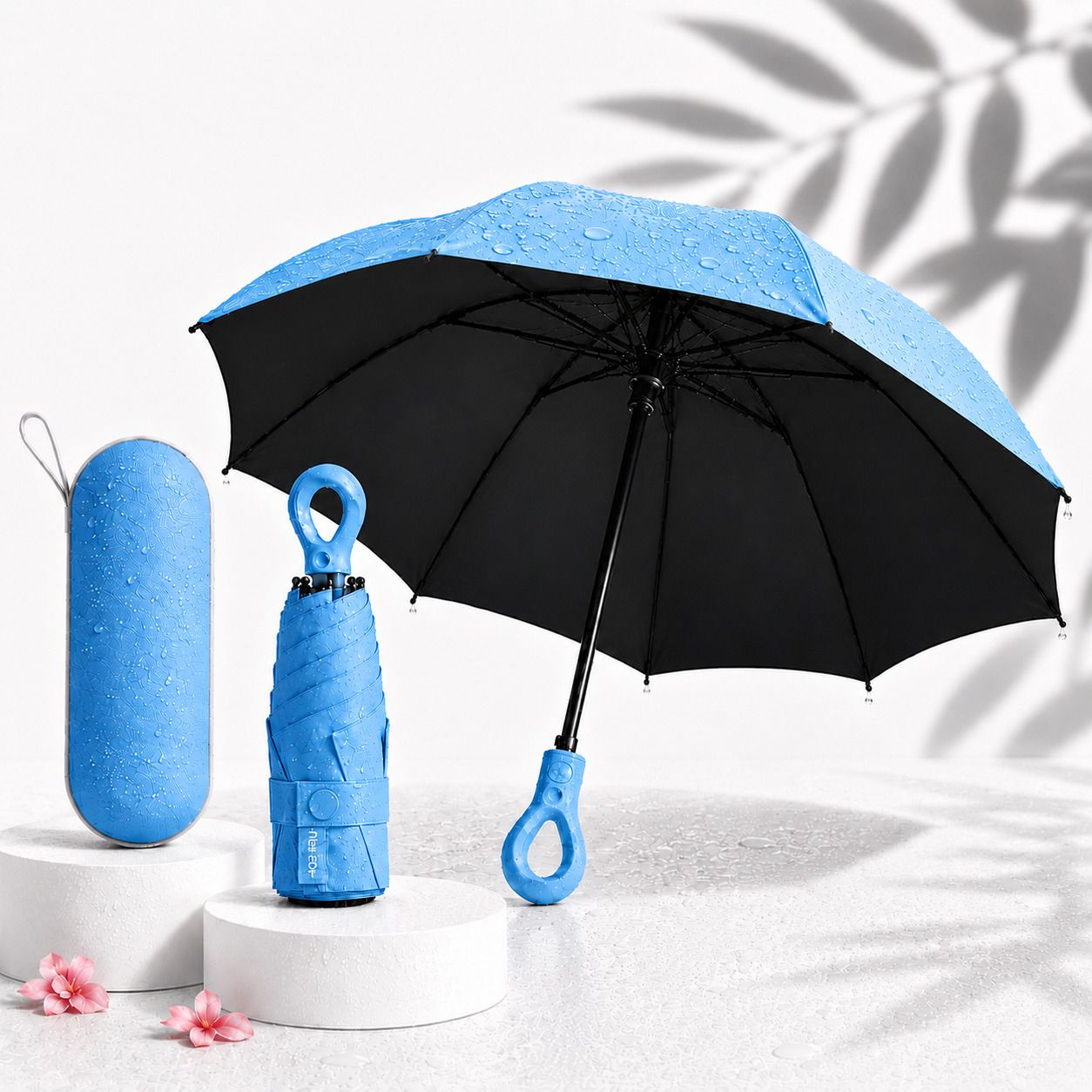 RainGuard Auto Open rain & Windproof 3 Fold Umbrella-image-31